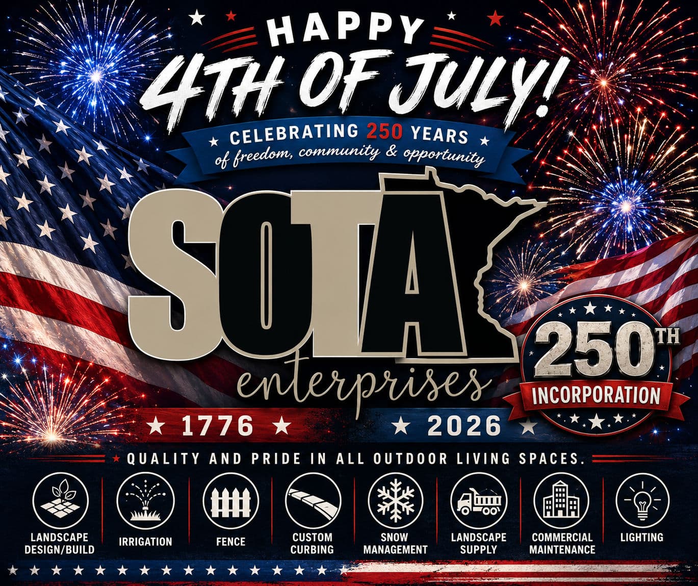 Happy 4th of July from Sota Enterprises image
