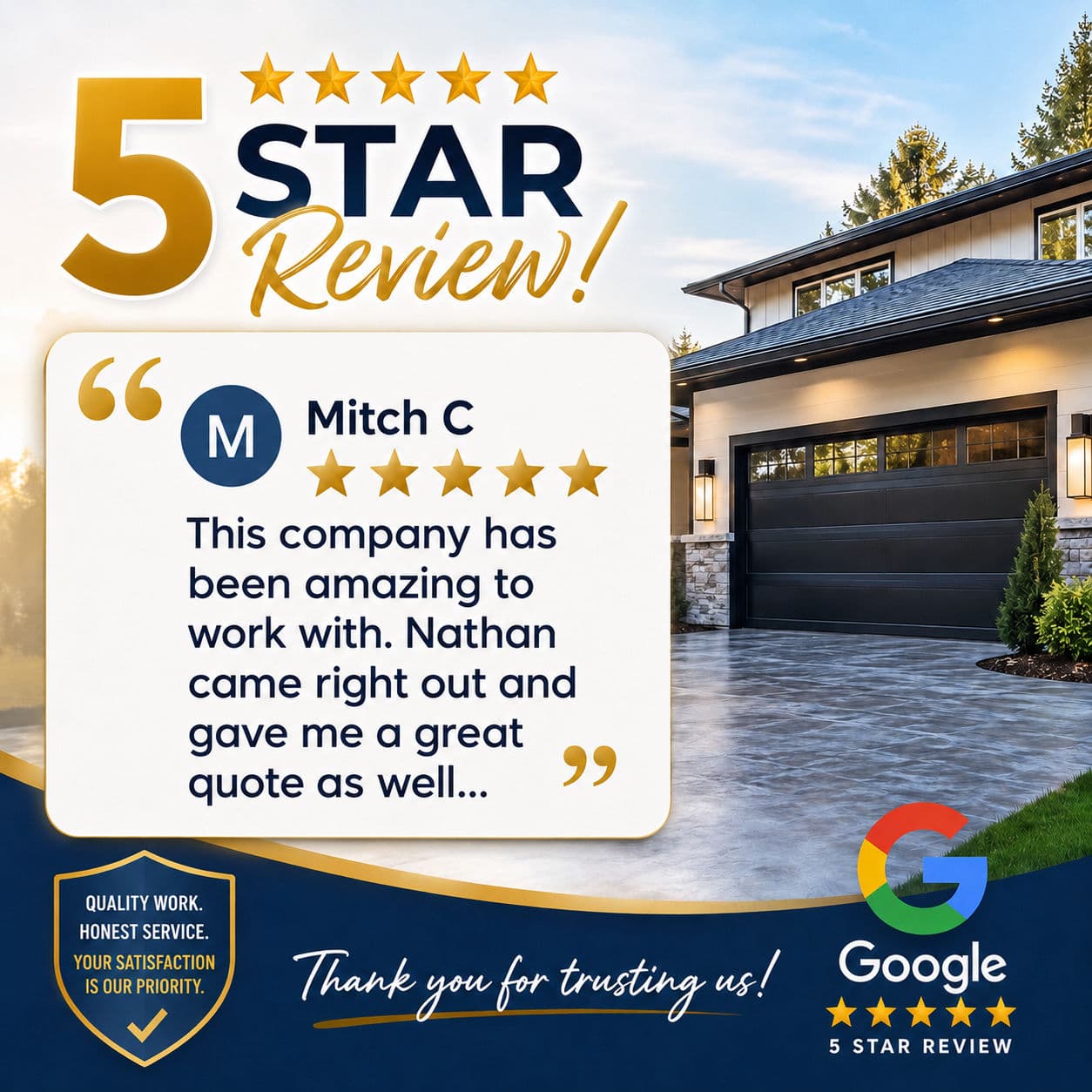 Mitch Left Us a 5-Star Google Review and We're Grateful image