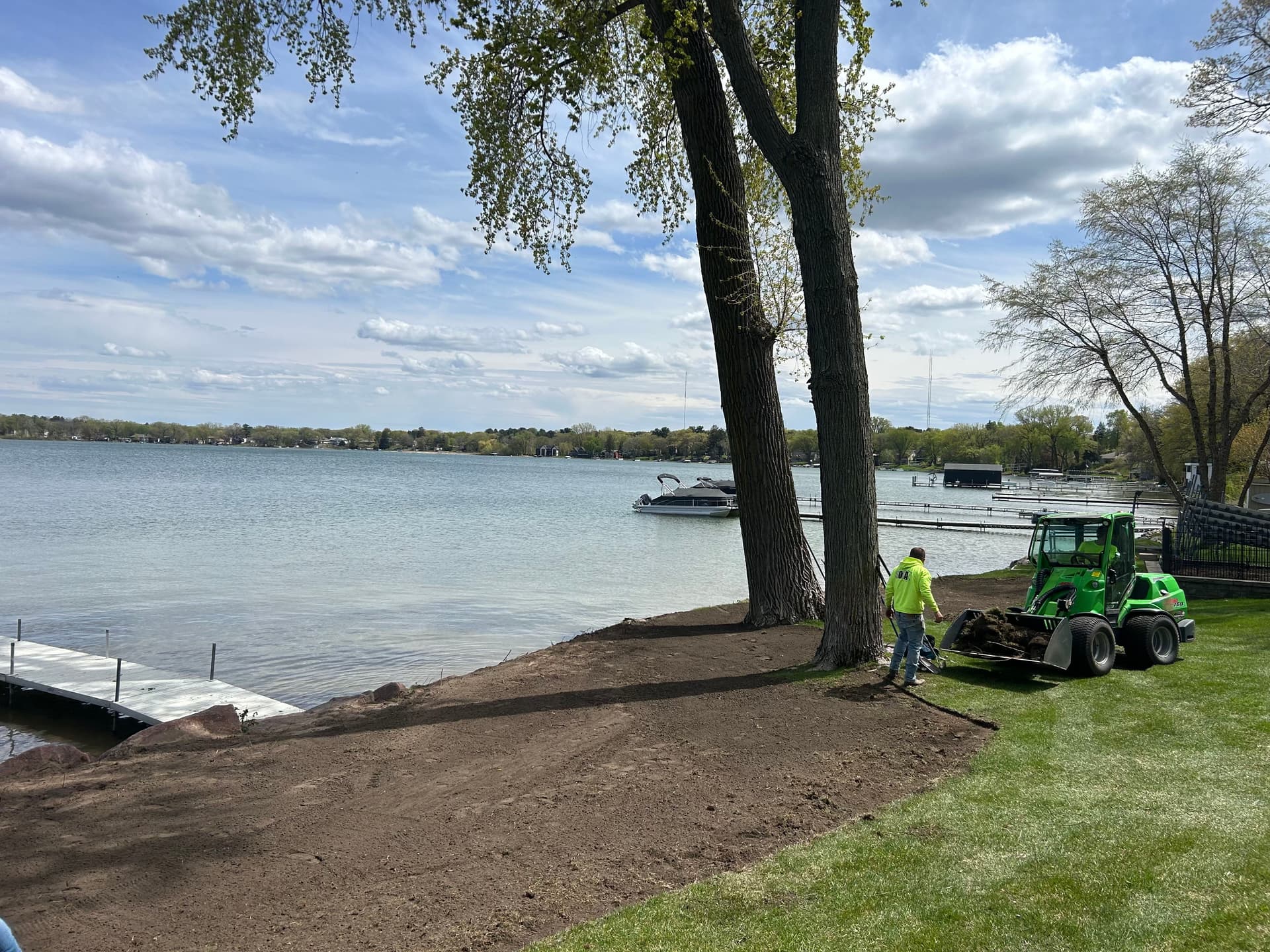 Gallery photos for Lakefront Shoreline Restoration with Large Boulder Riprap: Image #2