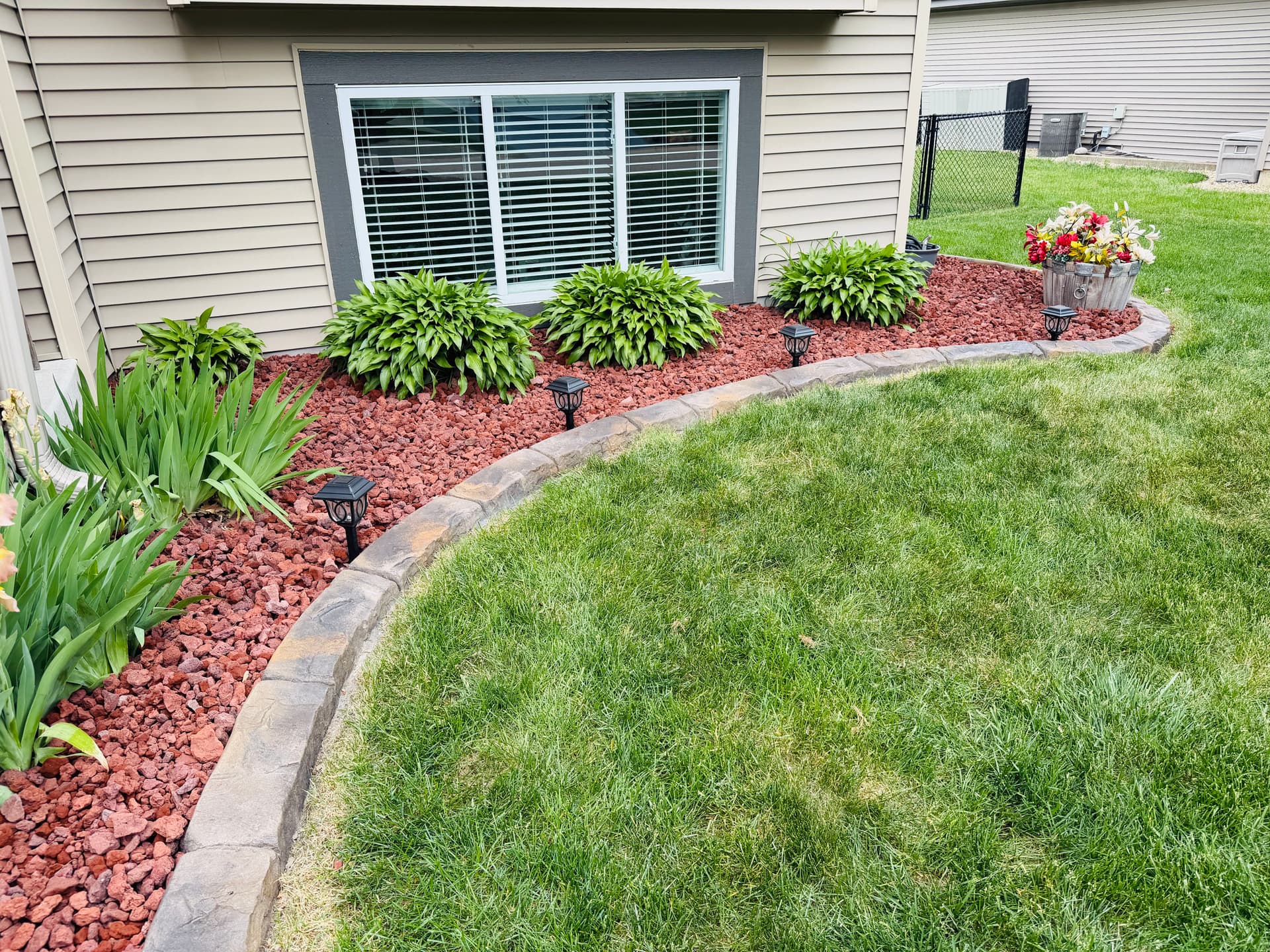 Gallery photos for Landscape Curbing, Rock, and Plants Give This Yard a Sharp New Look: Image #3
