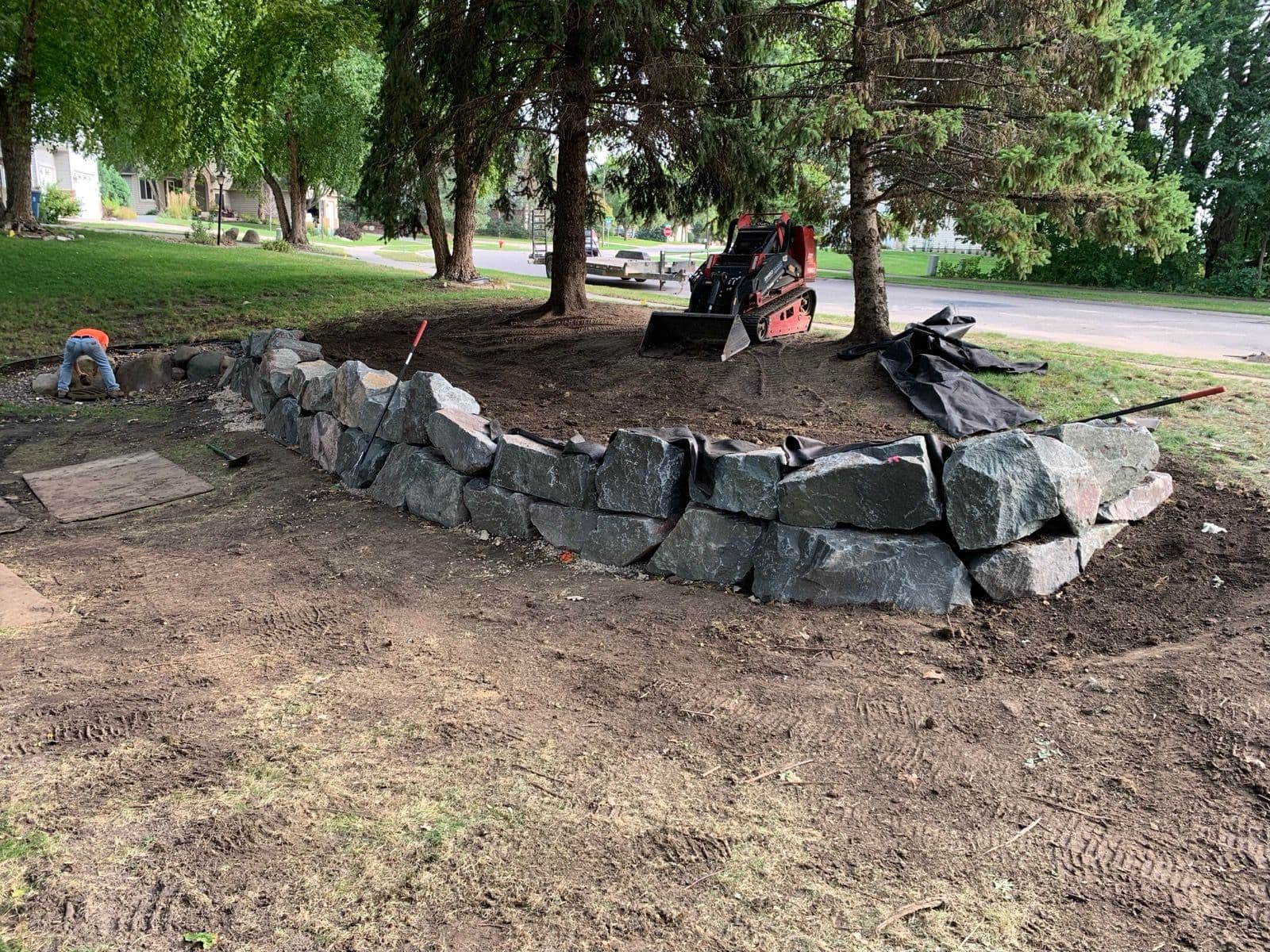 Expert Curved Stone Walls in Lakeville image