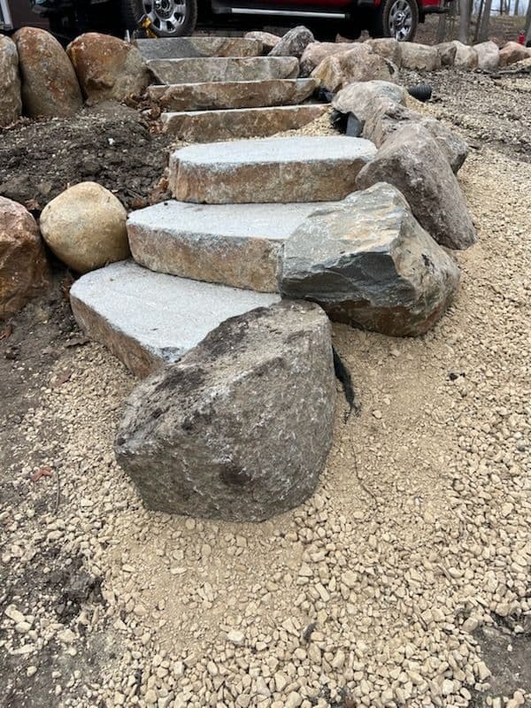 Stone Staircase and Garden Magic Transformation