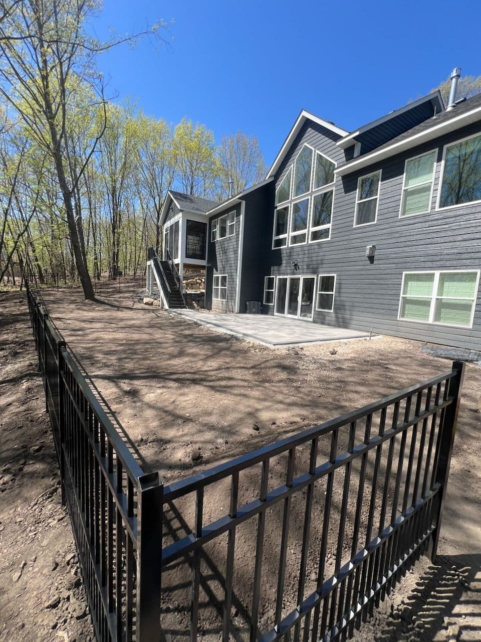 Sleek Fence and Patio Installation
