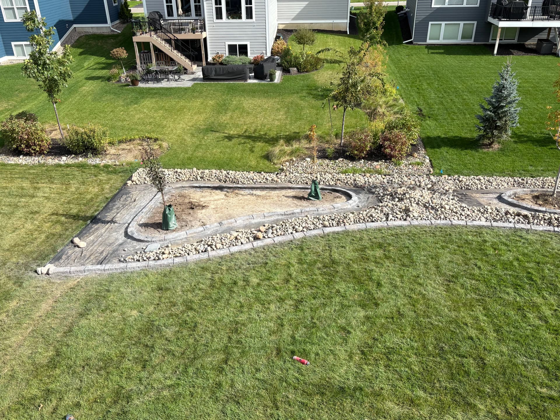 Gallery photos for Custom Curbing and Rock Landscaping Build in Progress: Image #2
