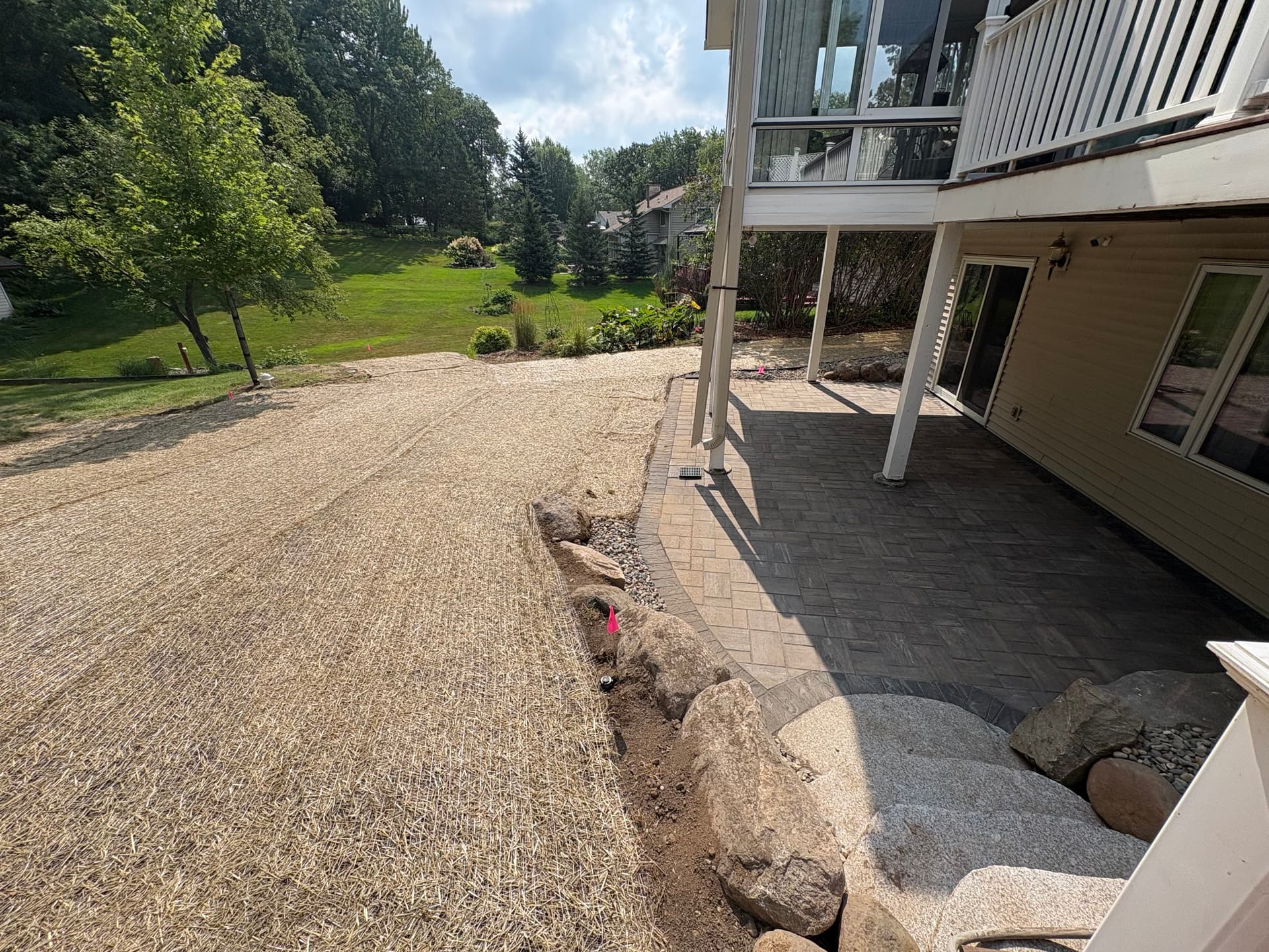 Gallery photos for Paver Patio, Boulder Wall and Natural Stone Steps Built Right: Image #4