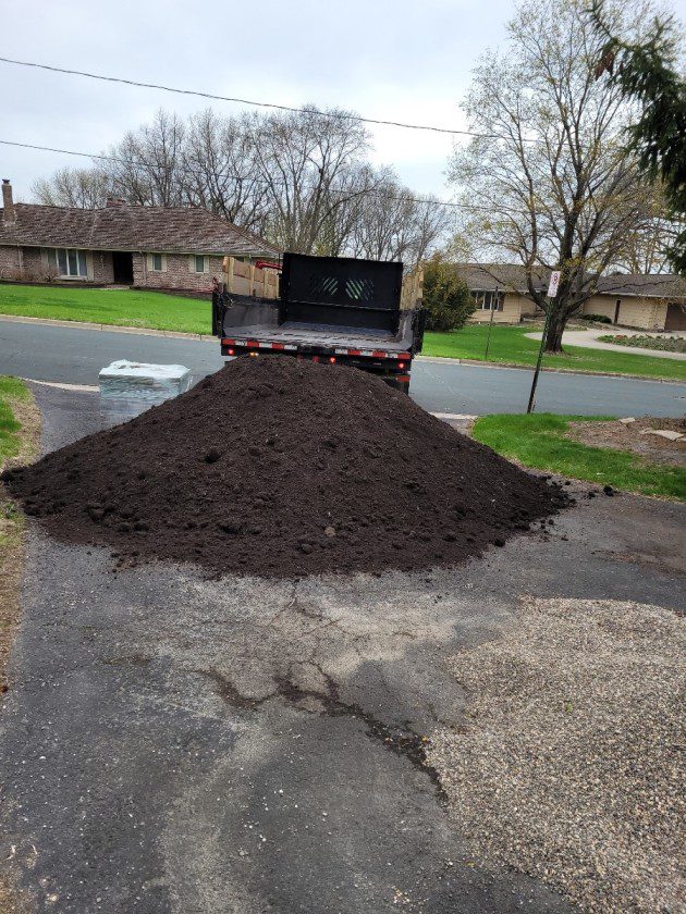 Soil on driveway
